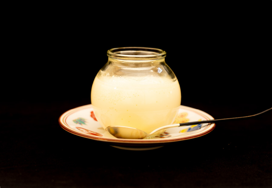 白いコーヒー生プリン